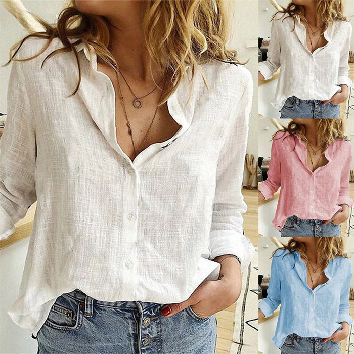 Camisa Leda Manga Longa Elegante e Casual