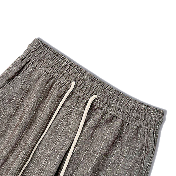 Calça de Linho Masculina Listrada Forllini