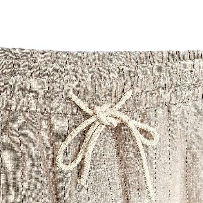 Calça de Linho Masculina Listrada Forllini