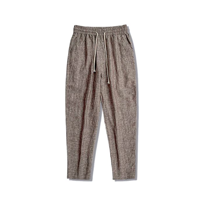 Calça de Linho Masculina Listrada Forllini