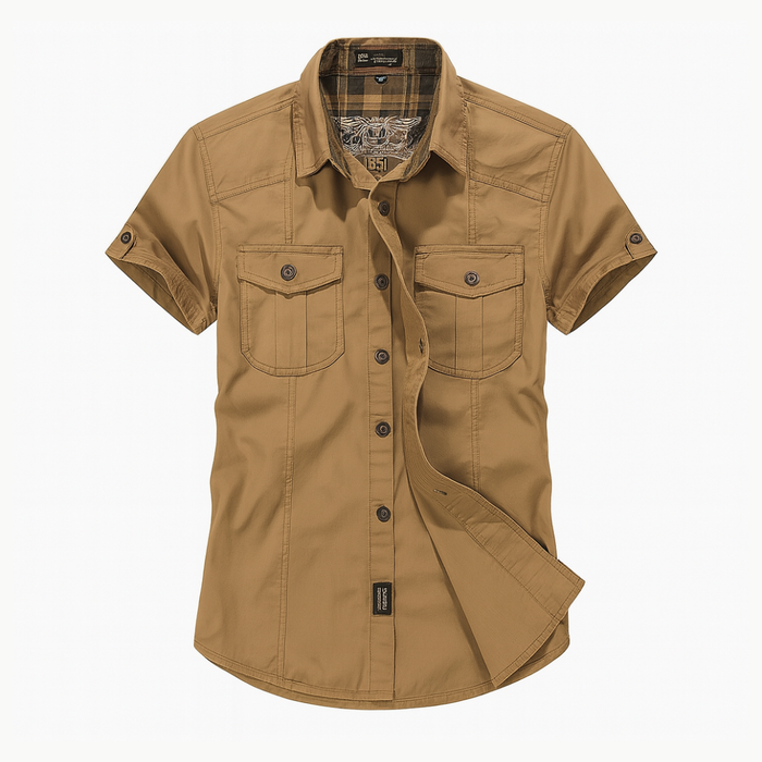Camisa Manga Curta Forllini Khaki