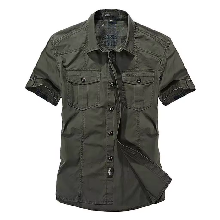 Camisa Manga Curta Forllini Khaki