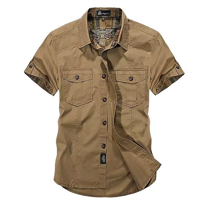 Camisa Manga Curta Forllini Khaki