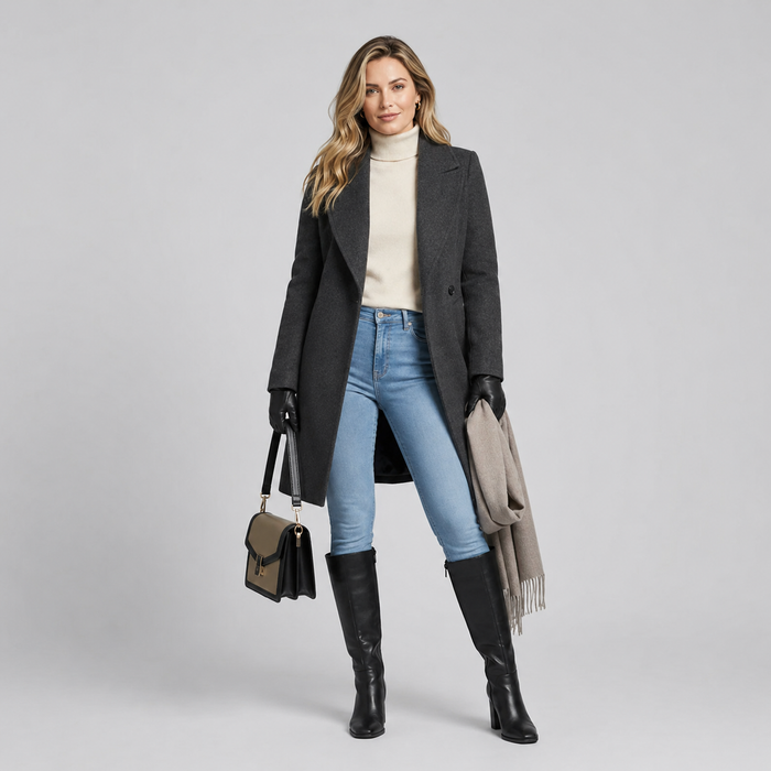Calça Jeans Hannah Forrada e Aconchegante