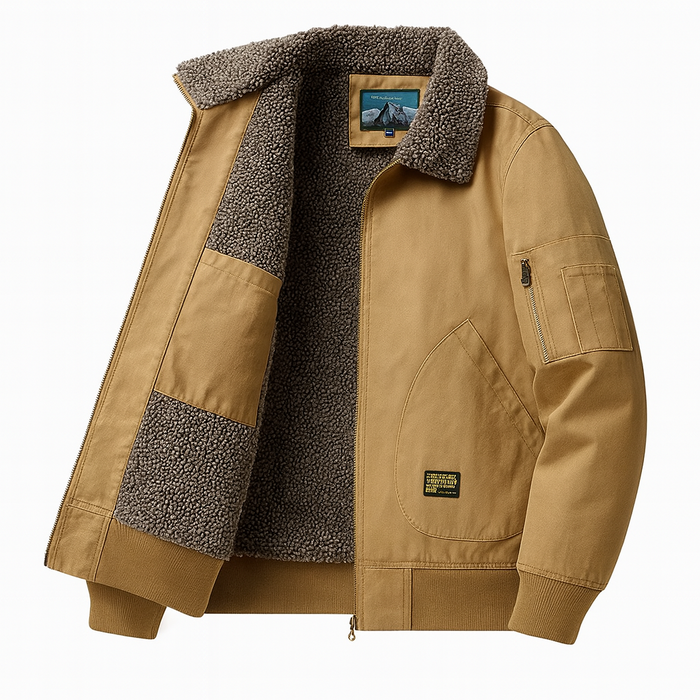 Jaqueta Masculina de Lã Forllini Aviator