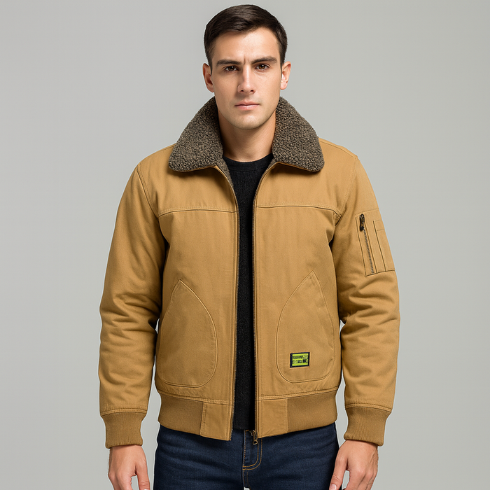 Jaqueta Masculina de Lã Forllini Aviator
