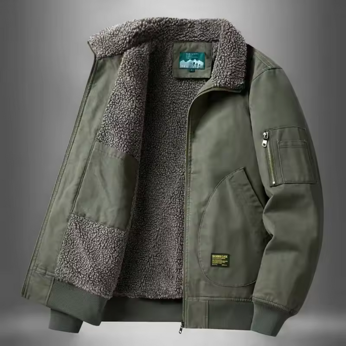 Jaqueta Masculina de Lã Forllini Aviator
